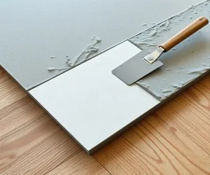 Jak przykleić płytki do drewna